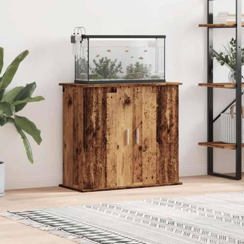Stalak za akvarij boja drva 81x36x73 cm od konstruiranog drva - Staro drvo 81 x 36 x 73 cm Cijena