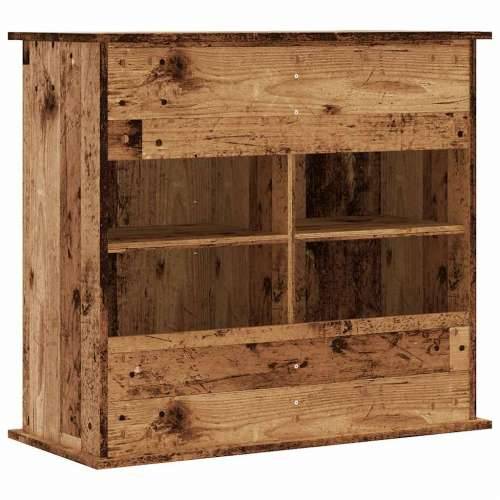 Stalak za akvarij boja drva 81x36x73 cm od konstruiranog drva - Staro drvo 81 x 36 x 73 cm Cijena