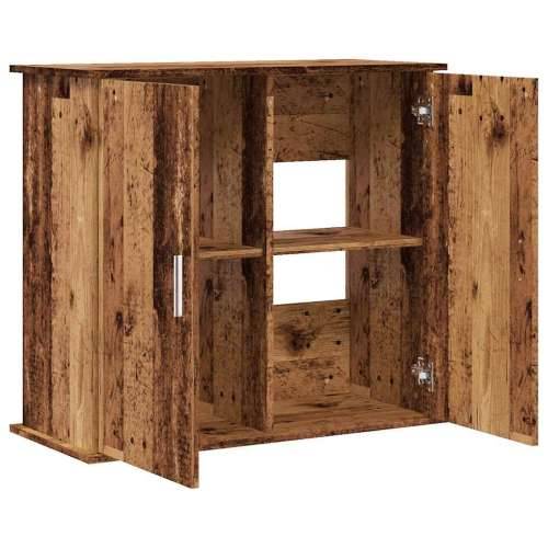 Stalak za akvarij boja drva 81x36x73 cm od konstruiranog drva - Staro drvo 81 x 36 x 73 cm Cijena