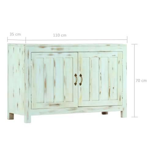 Komoda svjetloplava 110 x 35 x 70 cm od masivnog drva manga Svijetlo plava 1 Cijena
