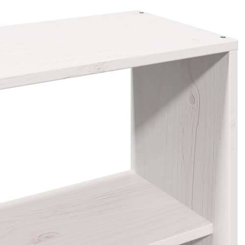 Krevet s regalom z knjige bez madraca bijeli 160x200cm borovina - Bijela 160 x 200 cm Cijena