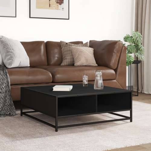 Stolić za kavu crni 80x80x30 cm konstruirano drvo i metal - Crna 80 x 80 x 30 cm 1 Cijena