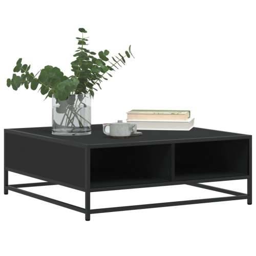 Stolić za kavu crni 80x80x30 cm konstruirano drvo i metal - Crna 80 x 80 x 30 cm 1 Cijena