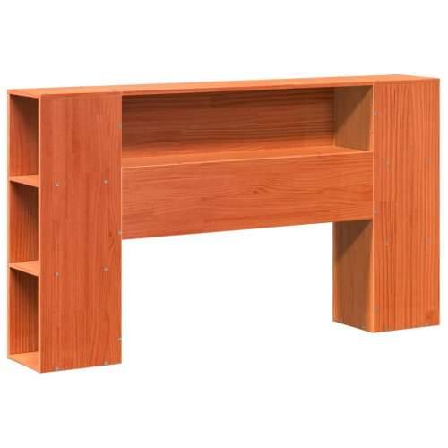 Krevet s regalom za knjige bez madraca 135 x 190 cm od borovine - Voštano smeđa 135 x 190 cm Cijena