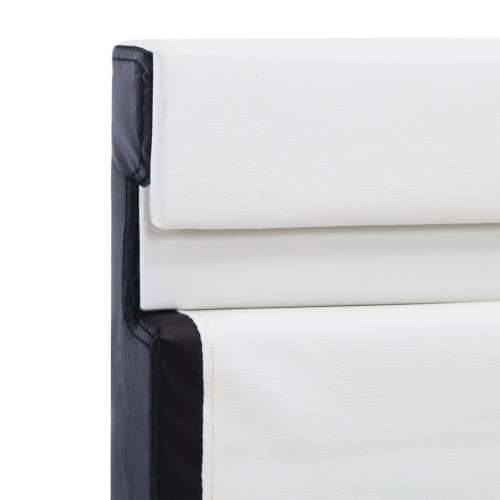 Okvir za krevet od umjetne kože LED bijelo-crni 90 x 200 cm - Bijela i crna 90 x 200 cm Cijena
