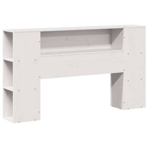 Krevet s regalom z knjige bez madraca bijeli 140x190cm borovina - Bijela 140 x 190 cm Cijena
