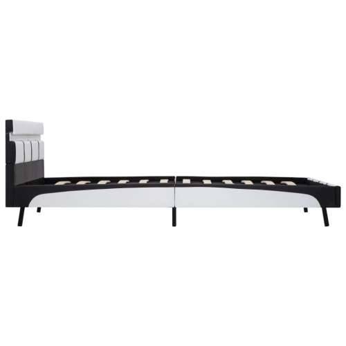 Okvir za krevet od umjetne kože LED bijeli 140 x 200 cm - Bijela i crna 140 x 200 cm Cijena