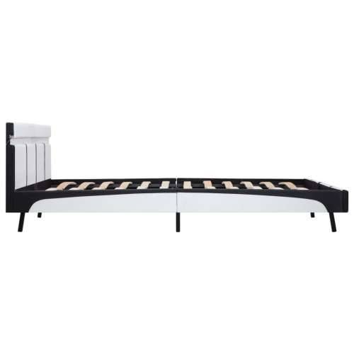 Okvir za krevet od umjetne kože LED bijeli 180 x 200 cm - Bijela i crna 180 x 200 cm Cijena