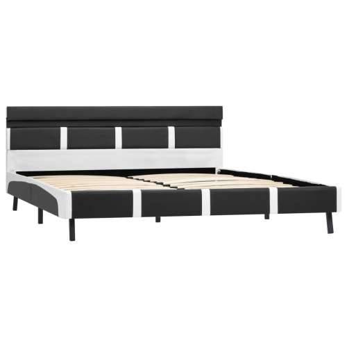 Okvir za krevet od umjetne kože s LED svjetlom sivi 120x200 cm - Siva i bijela 120 x 200 cm Cijena