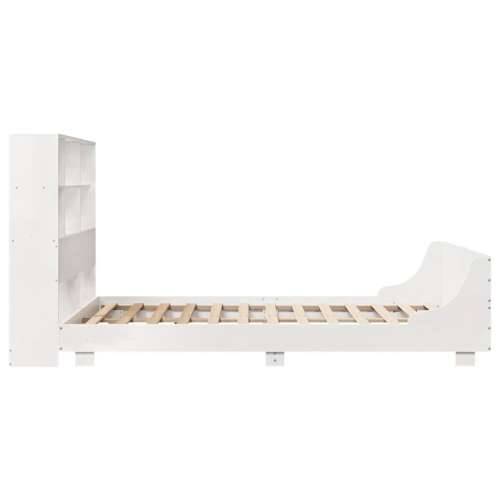 Okvir kreveta bez madraca bijeli 140 x 190 cm masivna borovina - Bijela 140 x 190 cm Cijena