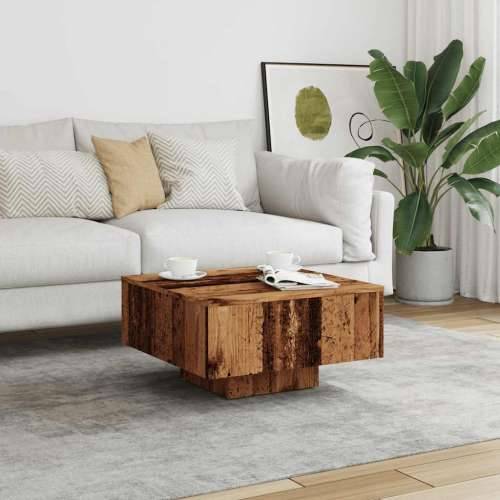 Stol za kavu staro drvo 60x60x31,5 cm konstruiranog drva - Staro drvo 1 Cijena