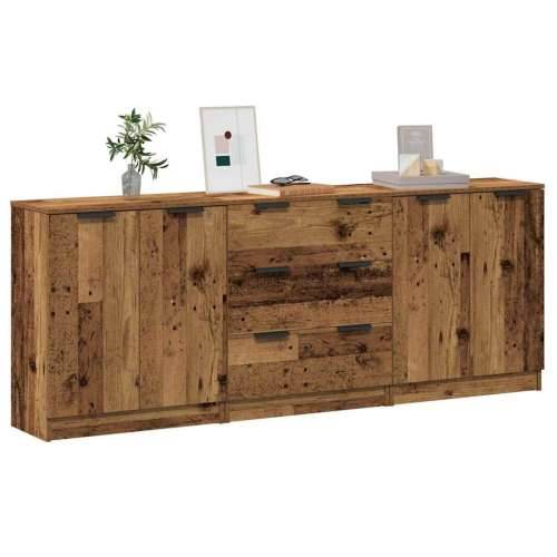 Komoda 3 kom staro drvo 60x30x70 cm konstruirano drvo - Staro drvo 3 Cijena