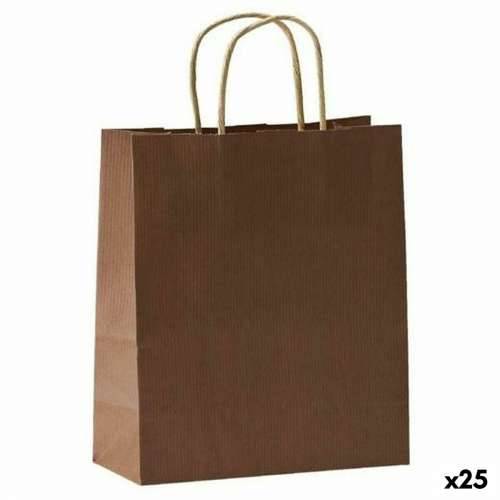 vrećice Fama Tamno smeđi S ručkama 125 g/m² 31 x 11 x 42 cm Pravokutno (25 kom.) Cijena