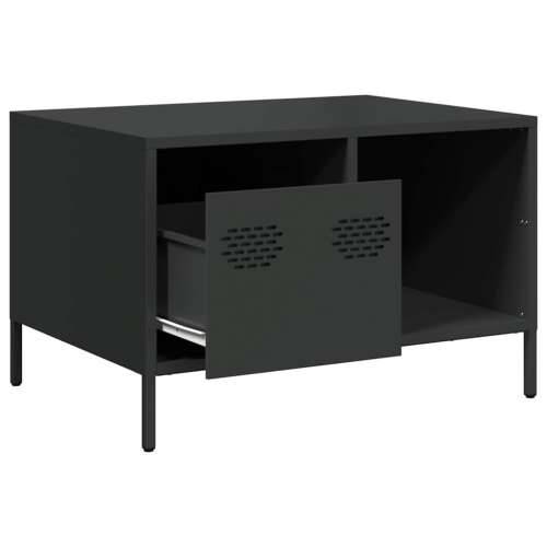 Stolić za kavu crni 68,5x50x43,5 cm od hladno valjanog čelika - Crna 1 Cijena