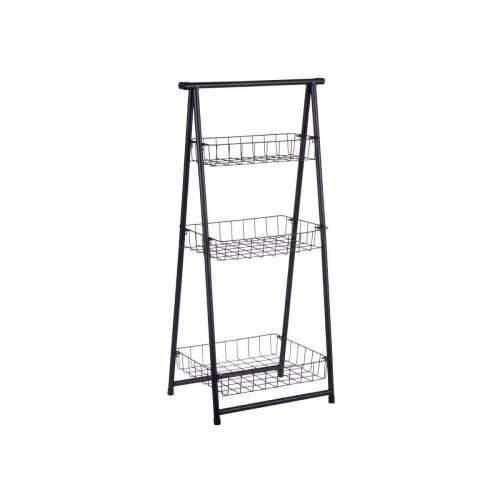 Polica Kinvara CN-W2672C-A Crna Željezo 44 x 31 x 90 cm Cijena