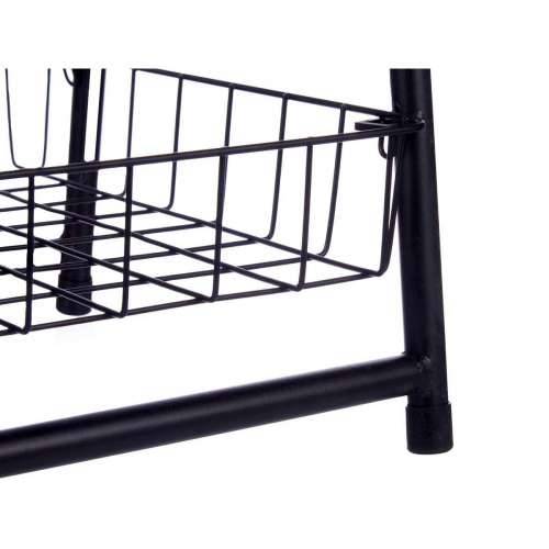 Polica Kinvara CN-W2672C-A Crna Željezo 44 x 31 x 90 cm Cijena