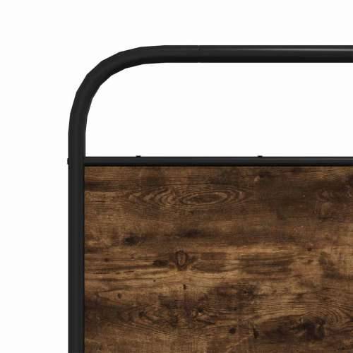 Metalni okvir kreveta bez madraca boja hrasta 160x200 cm - Dimljeni hrast 160 x 200 cm s uzglavljem i podnožjem Cijena