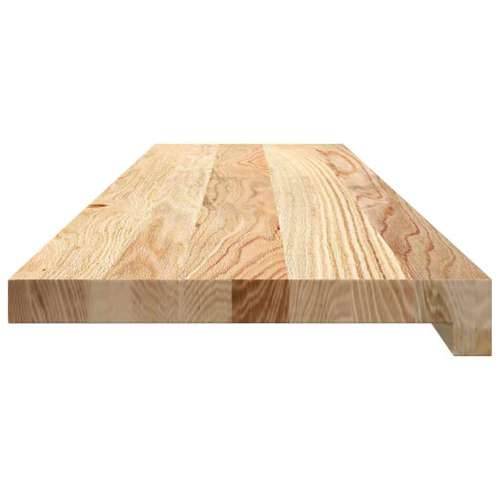 Gazišta za stepenice 4 kom od netretirane masivne hrastovine - Prirodna 100 x 25 x 2 cm 4 Cijena