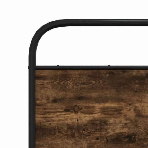 Metalni okvir kreveta bez madraca boja hrasta 140x200 cm - Dimljeni hrast 140 x 200 cm s uzglavljem i podnožjem Cijena