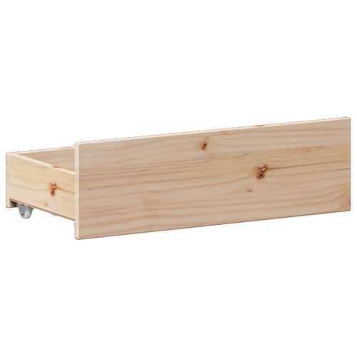 Krevet s regalom za knjige bez madraca 140x190 cm od borovine - Prirodna 140 x 190 cm Cijena