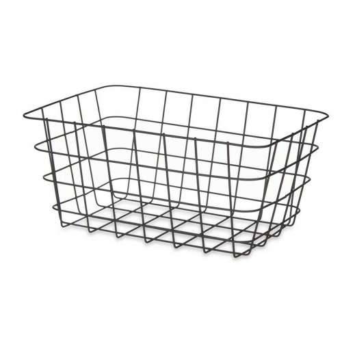 Višenamjenska Košara Kinvara W579K-M BLACK Crna Metal 30,3 x 14 x 22,5 cm Pravokutno (6 kom.) Cijena