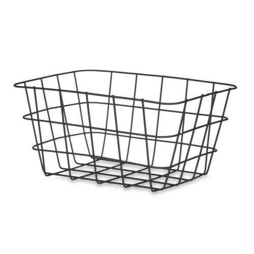 Višenamjenska Košara Kinvara W5759K-S BLACK Crna Metal 24,5 x 12 x 18 cm Pravokutno (6 kom.) Cijena