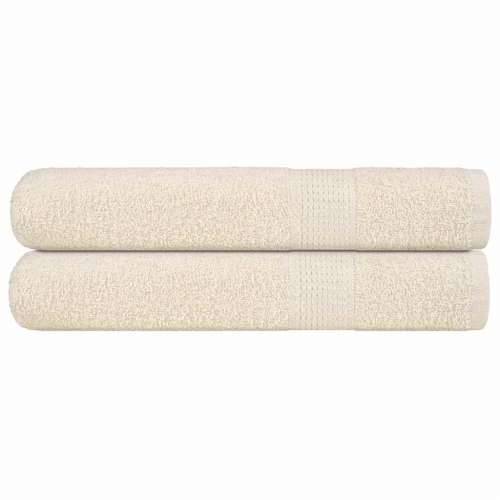 Ručnici za saunu 2 kom krem 80x200 cm 360 gsm 100 % pamuk - Krema 80 x 200 cm 2 Cijena