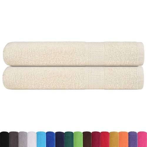 Ručnici za saunu 2 kom krem 80x200 cm 360 gsm 100 % pamuk - Krema 80 x 200 cm 2 Cijena