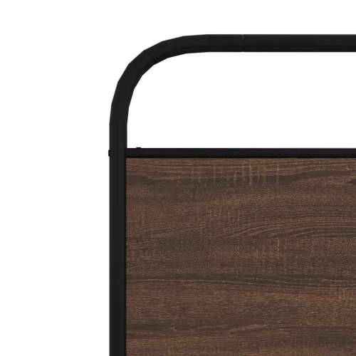 Uzglavlje smeđa boja hrasta 90 cm čelik i konstruirano drvo - Smeđi hrast 90 cm 1 Cijena