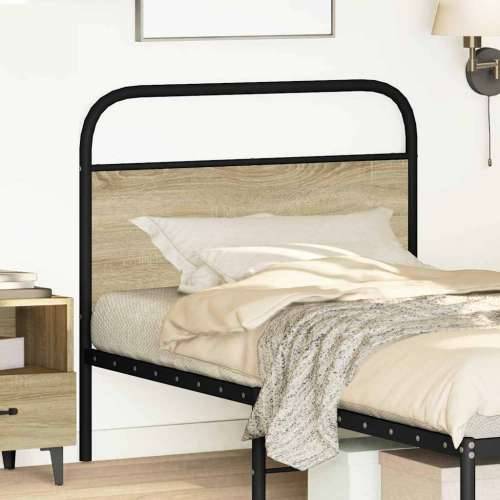 Uzglavlje boja hrasta sonome 90 cm čelik i konstruirano drvo - sonoma hrast 90 cm 1 Cijena