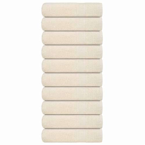 Ručnici za kupanje 10 kom krem 100x150 cm 360gsm 100% pamuk - Krema 100 x 150 cm 10 Cijena