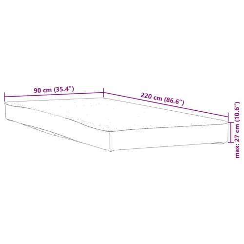Zaštita za madrac bijela 90x220 cm vodootporna - 90 x 220 cm 1 Cijena