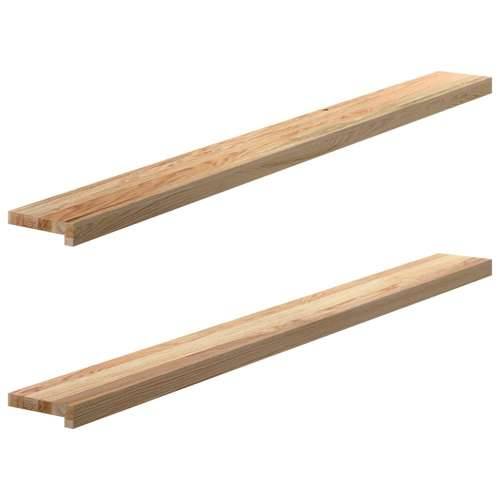 Prozorske klupice 2 kom 160x15x2 cm netretirane masivne hrast - Prirodna 160 x 15 x 2 cm 1 Cijena