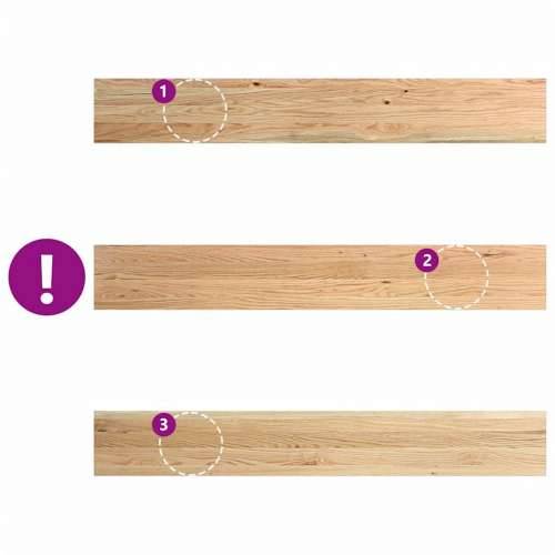 Prozorske klupice 2 kom 140x20x2 cm netretirane masivne hrast - Prirodna 140 x 20 x 2 cm 1 Cijena