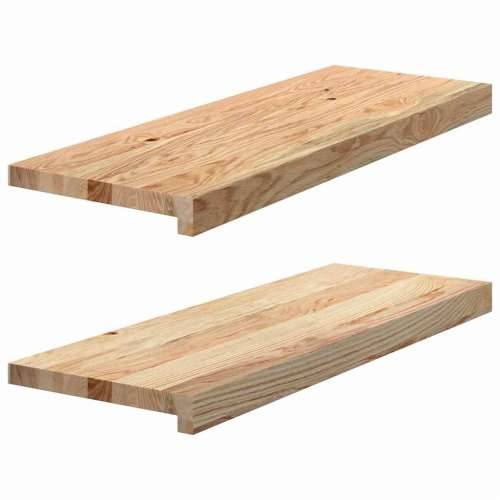 Prozorske klupice 2 kom 70x25x2 cm netretirane masivne hrast - Prirodna 70 x 25 x 2 cm 1 Cijena