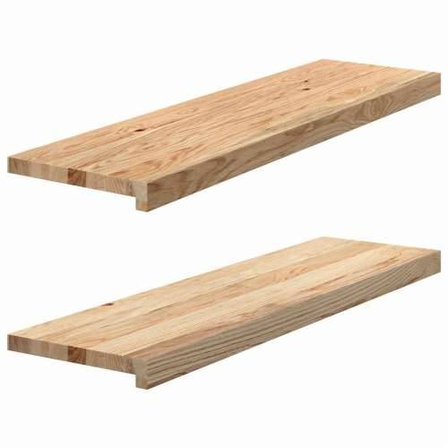 Prozorske klupice 2 kom 90x25x2 cm netretirane masivne hrast - Prirodna 90 x 25 x 2 cm 1 Cijena