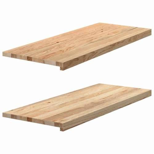 Prozorske klupice 2 kom 100x40x2 cm netretirane masivne hrast - Prirodna 100 x 40 x 2 cm 1 Cijena