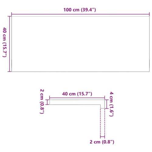 Prozorske klupice 2 kom 100x40x2 cm netretirane masivne hrast - Prirodna 100 x 40 x 2 cm 1 Cijena