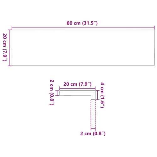 Prozorske klupice 2 kom svijetlosmeđe 80x20x2 cm masivne hrast - Svjetlosmeđa 80 x 20 x 2 cm 1 Cijena