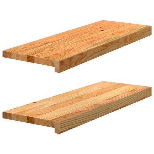 Prozorske klupice 2 kom svijetlosmeđe 70x25x2 cm masivne hrast - Svjetlosmeđa 70 x 25 x 2 cm 1 Cijena