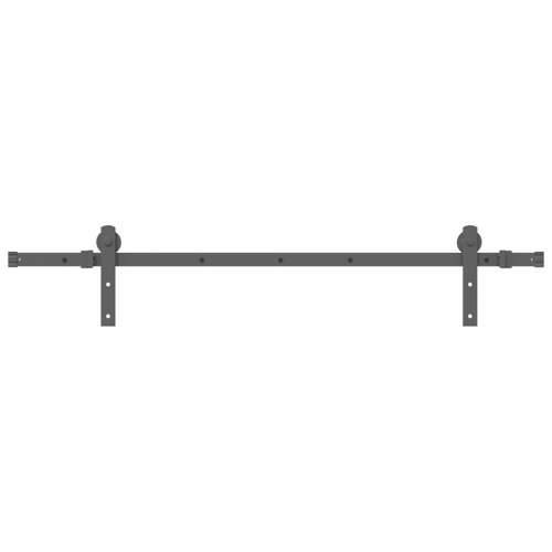 Gornja vodilica za klizna vrata 152 cm čelični crni - 152 cm 1 Cijena