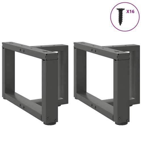 Noge za klub stolić T-oblika 2 kom antracit 40x25x(30-31) cm čelik - Antracit 40 x 25 x (30-31) cm 1 Cijena