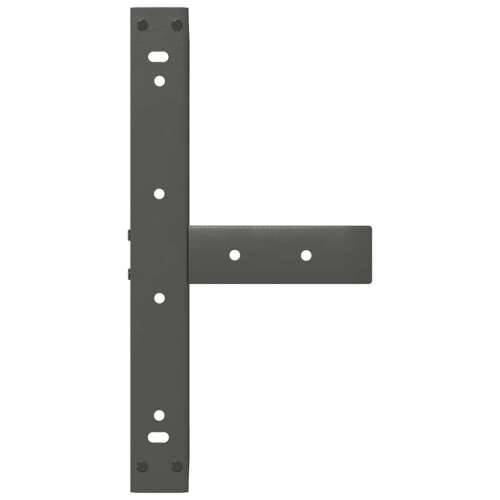 Noge za klub stolić T-oblika 2 kom antracit 50x25x(30-31) cm čelik - Antracit 50 x 25 x (30-31) cm 1 Cijena