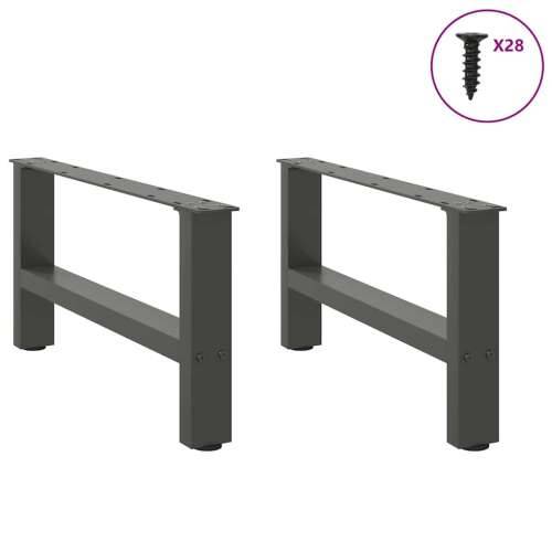 Noge za klub stolić antracit boje 2 kom 70 x (30-31) cm čelik - Antracit 70 x (30-31) cm 2 1 Cijena