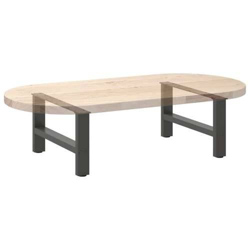 Noge za klub stolić antracit boje 2 kom 70 x (30-31) cm čelik - Antracit 70 x (30-31) cm 2 1 Cijena