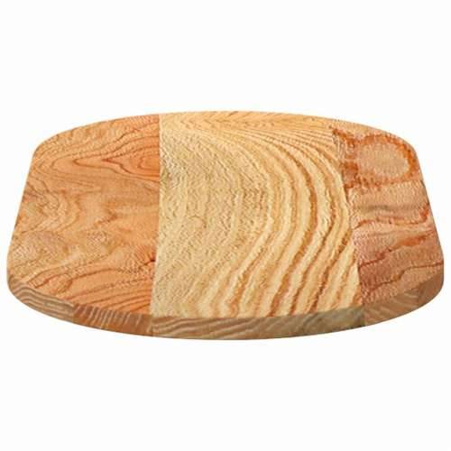 Stolna ploča svjetlosmeđa 80x40x2 cm ovalna masivna hrastovina - Svjetlosmeđa 80 x 40 x 2 cm 1 Cijena
