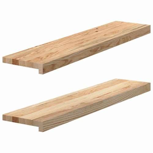 Prozorske klupice 2 kom 90x20x2 cm netretirane masivne hrast - Prirodna 90 x 20 x 2 cm 1 Cijena