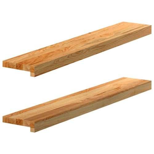 Prozorske klupice 2 kom svijetlosmeđe 90x15x2 cm masivne hrast - Svjetlosmeđa 90 x 15 x 2 cm 1 Cijena
