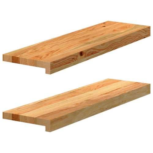 Prozorske klupice 2 kom svijetlosmeđe 70x20x2 cm masivne hrast - Svjetlosmeđa 70 x 20 x 2 cm 1 Cijena