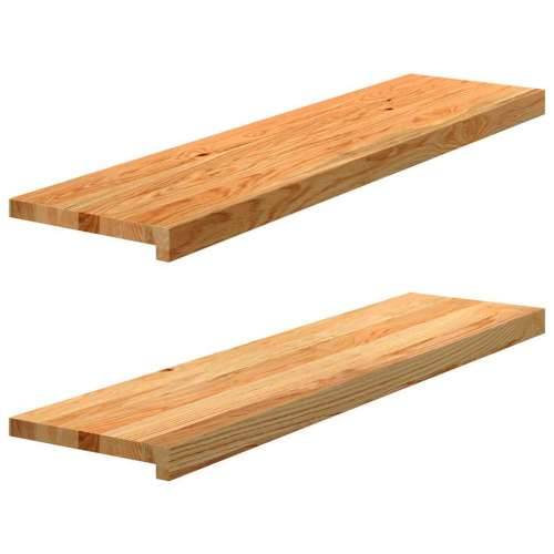 Prozorske klupice 2 kom svijetlosmeđe 100x30x2 cm masivne hrast - Svjetlosmeđa 100 x 30 x 2 cm 1 Cijena